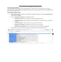 Social Media Strategy & Management