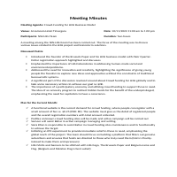 Meeting Minutes