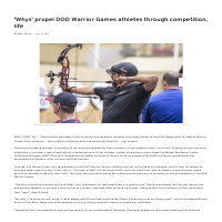 Article - Warrior Games Motivation