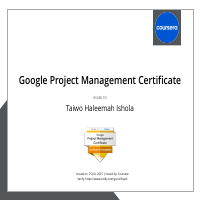 Project Manager Certified by Google