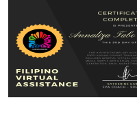 Certificate of Completion 