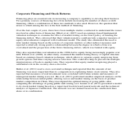 Extract from an article on corporate finance