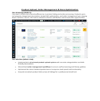 Product Upload, Order Management & Store Optimization