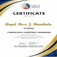 Certificates of Training Attended