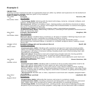 Before and After of edited resumes.
