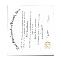 MBA Certificate