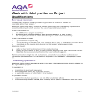 UK exam board - working with third parties guide