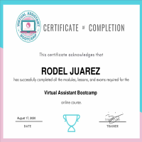 V.A Certificate