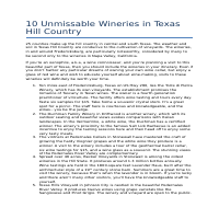 10 Unmissable Wineries in Texas Hill Country