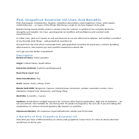 Health and Wellness: Essential Oils