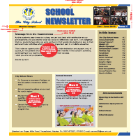 Newsletter  sample for the city school