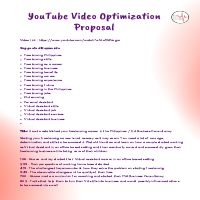 YouTube Video Optimization