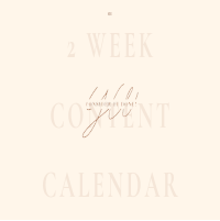 Content calendar