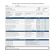 Efficient Meeting Agenda for Team Collaboration
