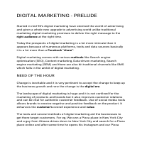 Digital Marketing Intro