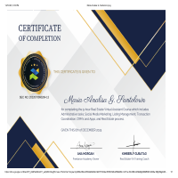 VA Real State training certificate