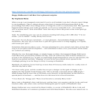 Entertainment piece published on Lemonwire.com