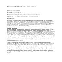 Sample Memorandum