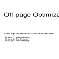 On-page Optimization