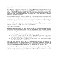 The difference between the US Constitution and by-laws