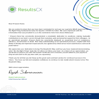 Appreciation letter 