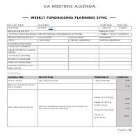 MEETING AGENDA FOR ALX