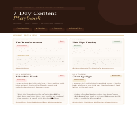 Creative mind content plan