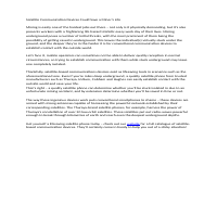 Copy for satellite communication company