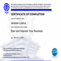 certification in entrepreneurship course