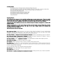 Script for drama