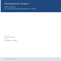 Month End Close Report