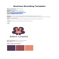 Business Branding Template for Inbox Gemini
