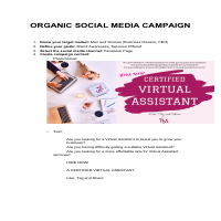 Organic Social Media Campaign