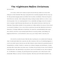 This is a Horror short story I wrote