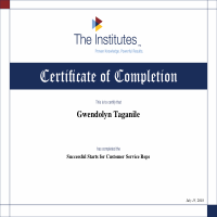 The Institutes Certification