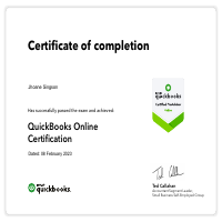 Quickbooks Online Certificate