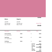 Sample Invoice Template