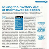 Technical Article - Thermowells