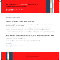 FORMAL OR CREATIVE LETTERS SAMPLE
