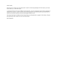 Sample Email- dispute resolution
