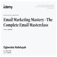 email marketing certificate