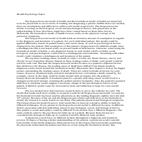 Essay done for a friend