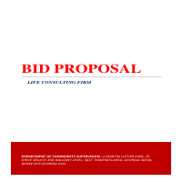 Bid Proposal to State Government of Atlanta Georgia.