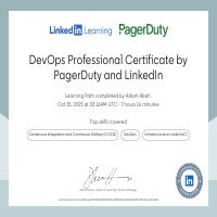 DevOps Professional Certificate by PagerDuty