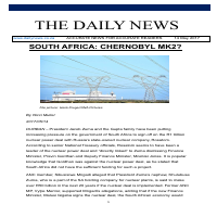 A university student's take on nuclear power in RSA.
