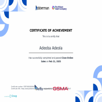 Certification in closing online sales 