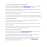 How to Write Marketing Blogs Your Clients Will Read