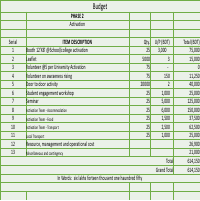 Budget Presentation 