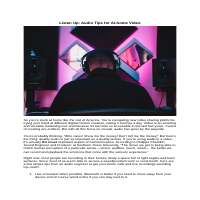 Mulji Creative Group: At-home Audio Tips