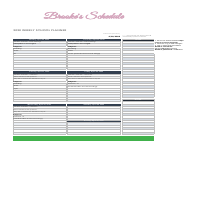 Student Weekly Planner
